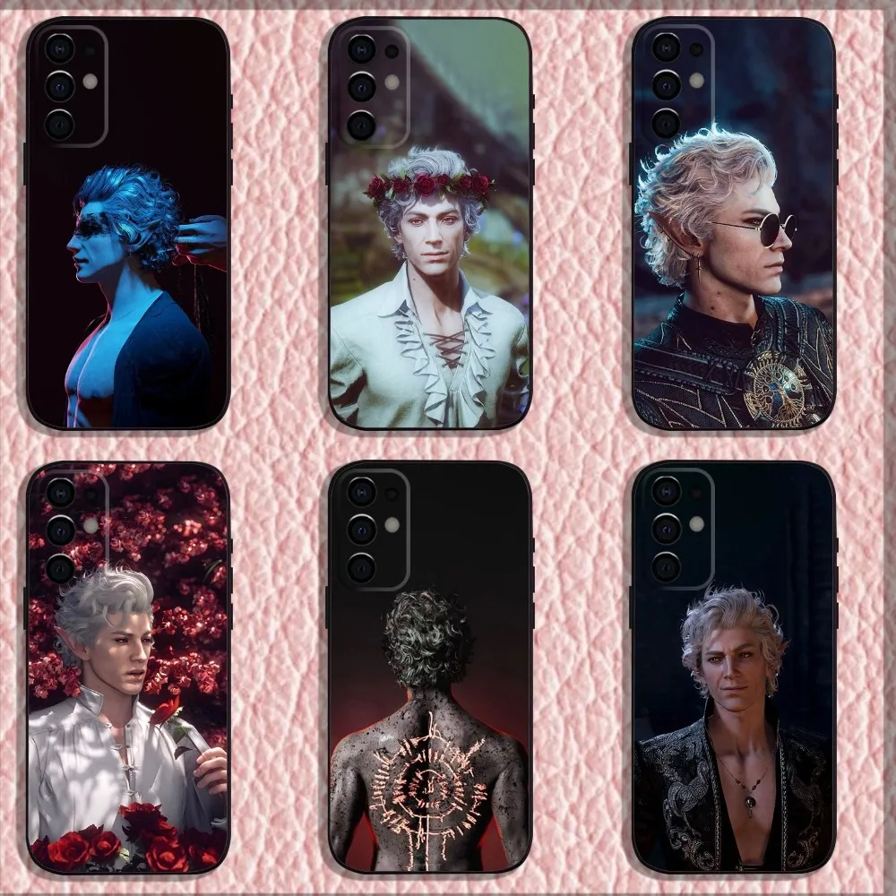Game Astarion B-Baldurs Gate 3 Phone Case For Samsung S24 S21 S22 S23 S30 Ultra S20 Plus Fe Lite Note 10 9 5G Black Soft Shell