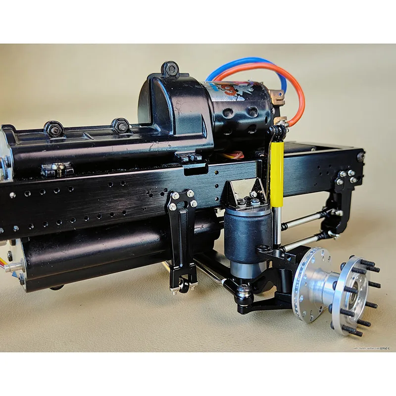 Металлическая Имитация системы пневматической подвески передней оси для 1/14 Tamiya