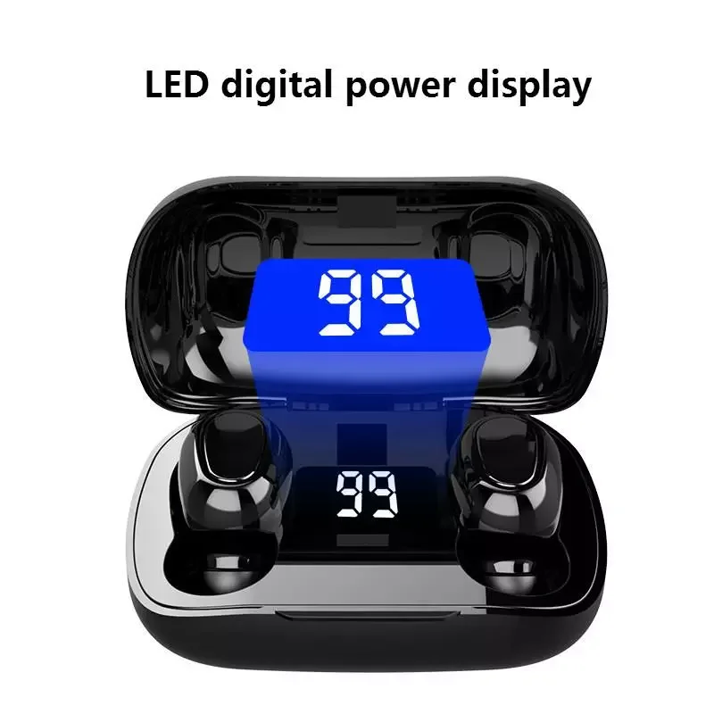 

2022NEW 5.0 Earphone Wireless LED Display L21 pro TWS Stereo Sport Waterproof Earbuds Headset