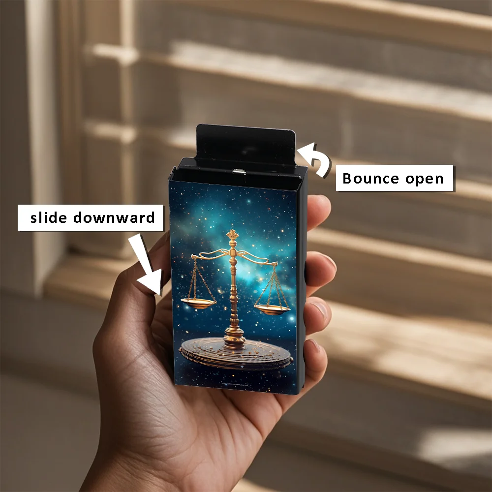 Тонкий алюминиевый портсигар Прочный и стильный металлический дизайн идеальный