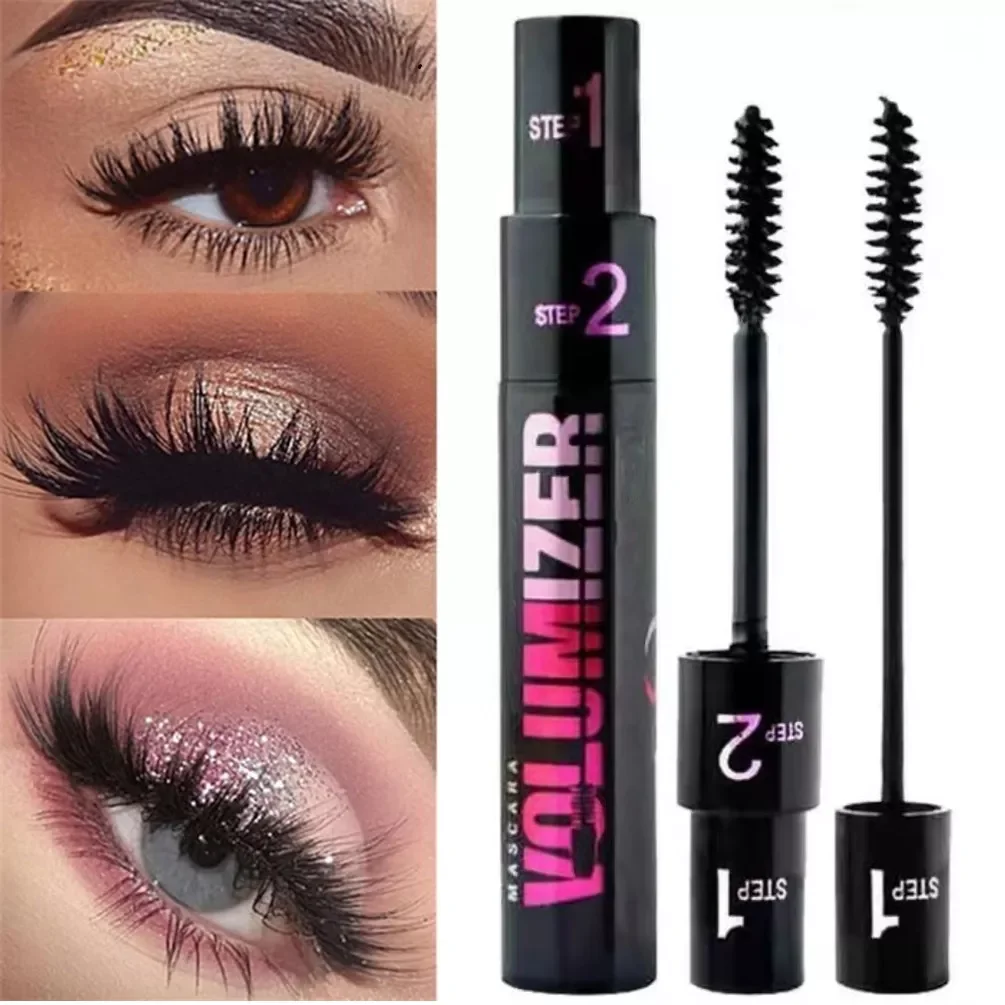 

2023 Black 5D Smudge-proof Mascara Waterproof Eyelash Fiber Rimel Curling Eye Lash Lengthening Makeup Extension Volume Cosmetic