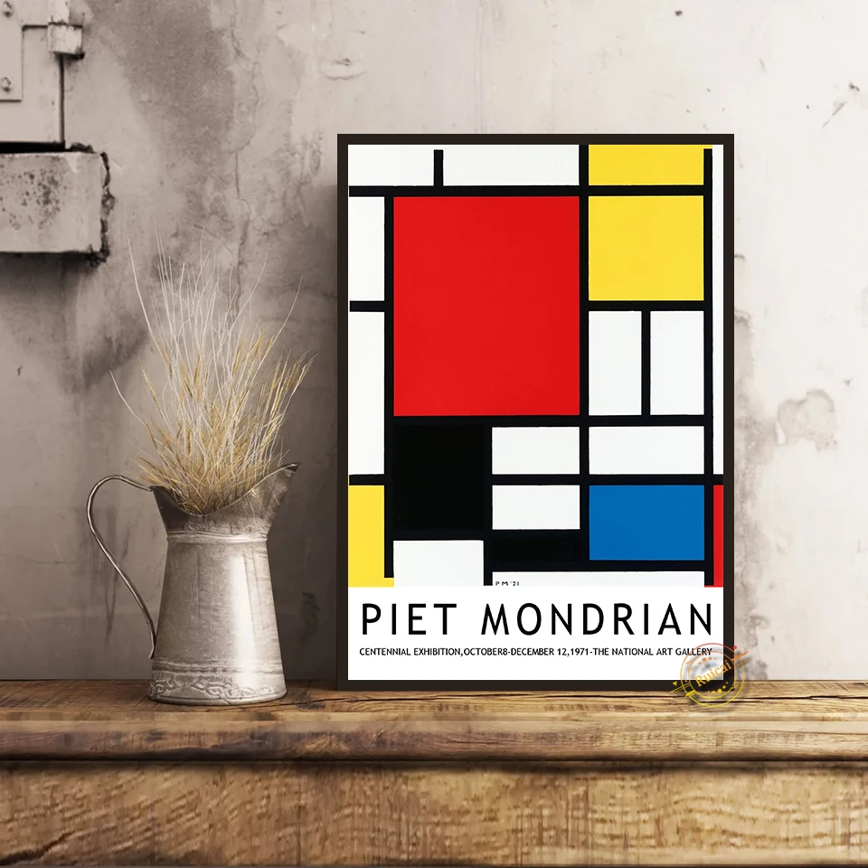 Постер Piet Mondrian холст Художественная печать минимализм абстрактные настенные