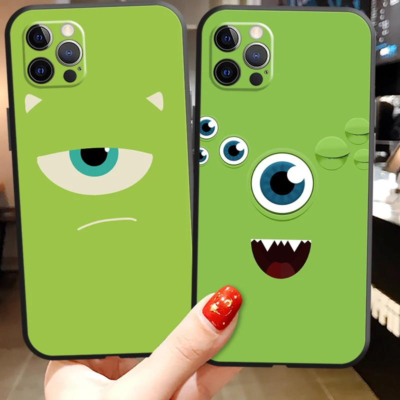 

Monster Smiley Phone Cases For iPhone 11 12 Pro MAX 6S 7 8 Plus XS MAX 12 13 Mini X XR SE 2020 Carcasa Funda Soft TPU