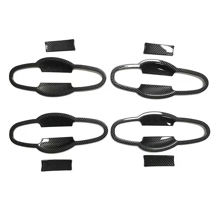 

Хромированная карбоновая рамка для автомобиля, накладка на дверную ручку, наклейка на верхний слой для Toyota RAV4 RAV 4 xa40 2013 2014 2015 2016 2017 2018