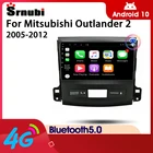Автомобильное радио Srnubi, Android 10, мультимедийный видеоплеер 2 Din, GPS-навигация, головное устройство Carplay для Mitsubishi Outlander 2 2005-2012