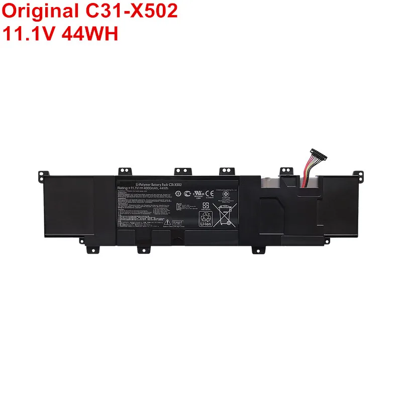 

11.1V 44WH New Original Laptop Battery C31-X502 For Asus VivoBook X502 X502C X502CA S500C S500CA PU500 PU500C PU500CA C21-X502