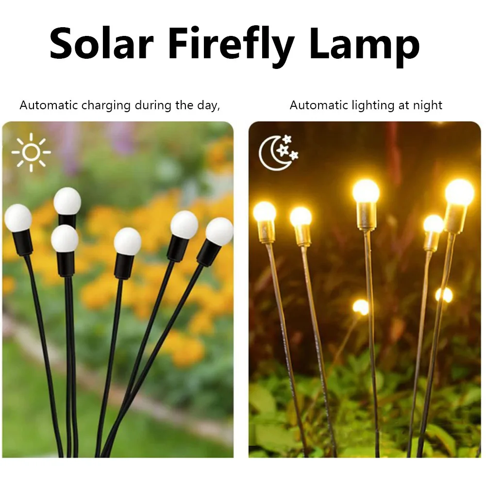 

Освещение на солнечной батарее для газона, дорожки, водонепроницаемые качели, декоративные Ландшафтные огни, прочный регулируемый автомат...