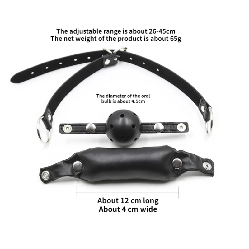 Фото БДСМ кожаный кляп для рта повязка на глаза Eyemask для щенка для игры в искусственную собаку жгуты для взрослых игр эротические секс-игрушки дл... №5