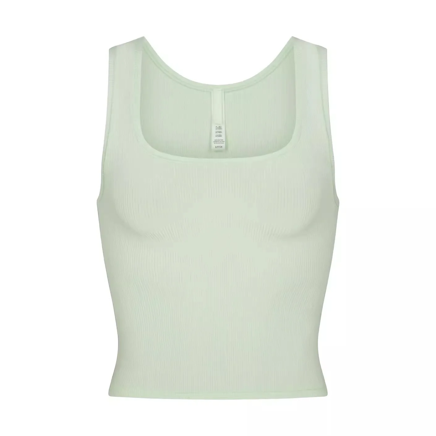 Ким однотонный повседневный жилет с квадратным воротником небольшой лямкой на