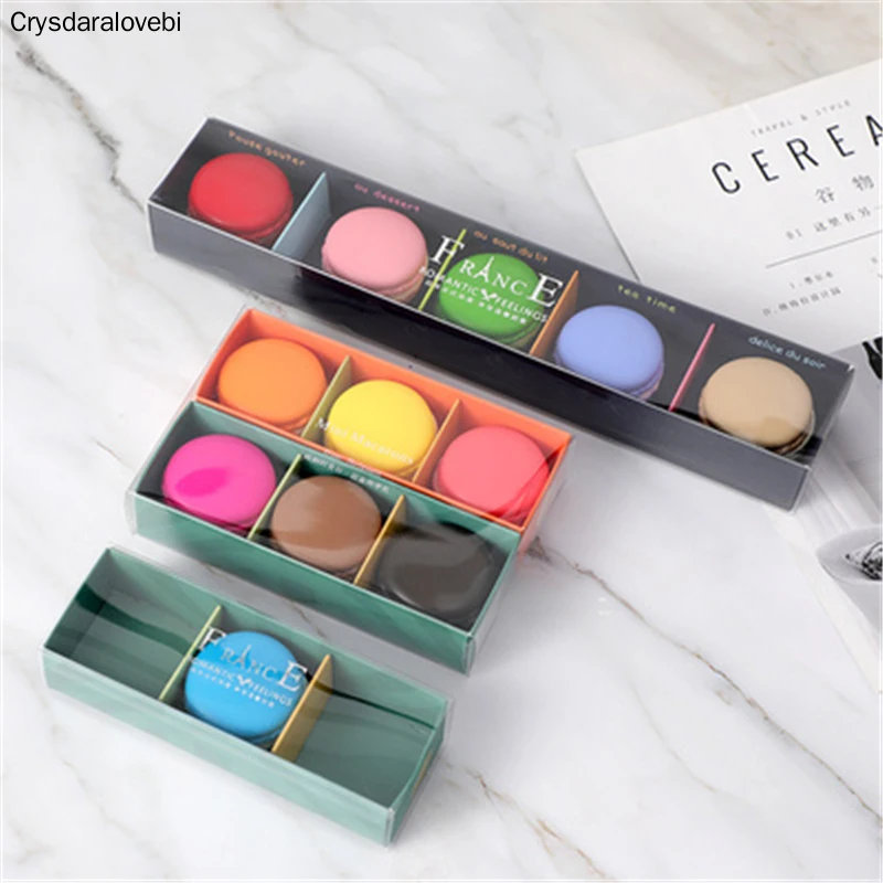 French Biscuit Candy Carton Window Open Pet Transparent 3/5/6 Grain Baking Drawer Type Gift Box
