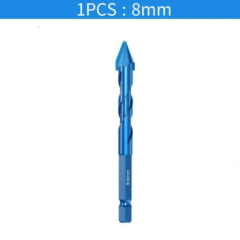 

1 шт., эксцентриковое спиральное сверло, высокопрочное сверло с косой головкой, эксцентриковые сверла для стеклянной плитки, 6 мм/8 мм/10 мм/12 мм, сверло по бетону