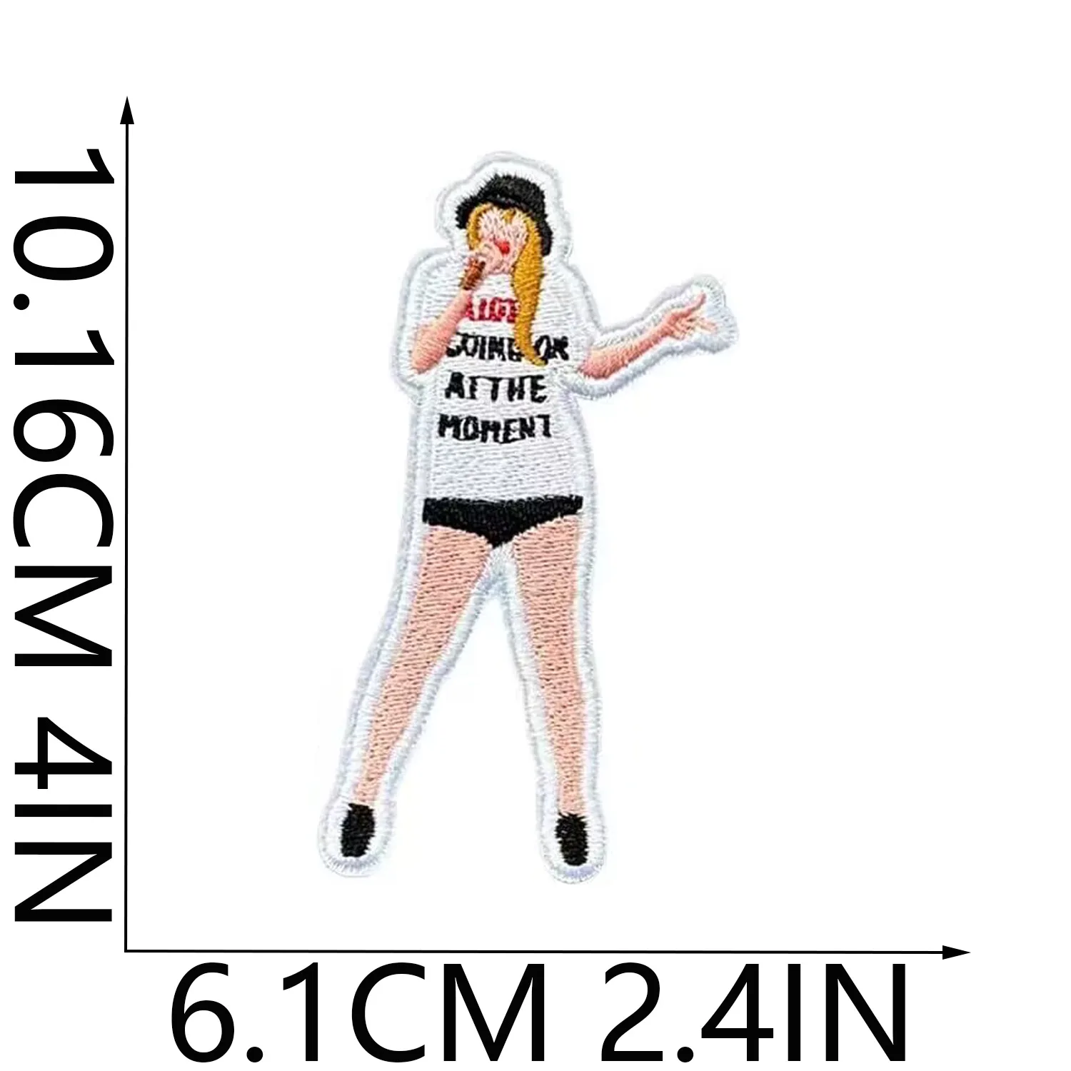 Мультяшные вышитые нашивки для одежды термоклейкие американские поп-певицы