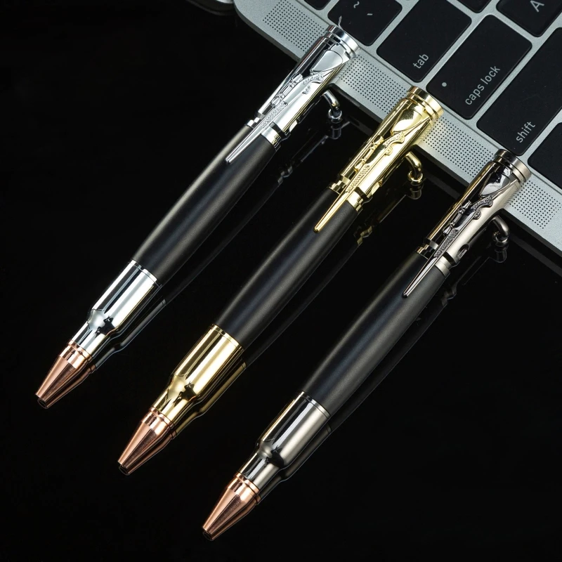 

EDC Ballpoint Pocket Pen Retractable Business Writing Pen Medium Point Smoothly Writing for Signature School Office Home W3JD