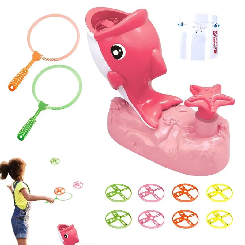 

Flying Toys Disc Shooters Step On Flying Toys Gyro Disc Shooters Cute Dolphin Shape Flying Saucer Fly Up To 23 Feet Indoor Games