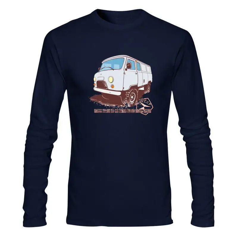 

Мужская одежда, новинка, Мужская футболка УАЗ 452 от Rover, женская футболка