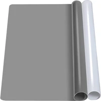 2 pack silicone mats resin 15 7%e2%80%9dx11 7%e2%80%9d moulds silicon pastry mat placemat mat craf nail art clay dark gray translucent