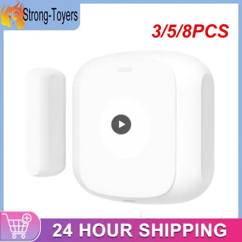 

3/5/8PCS Home Security Door And Window Entry Sensor Security Protection Tuya Ultra Low Power Consumption Scene Function