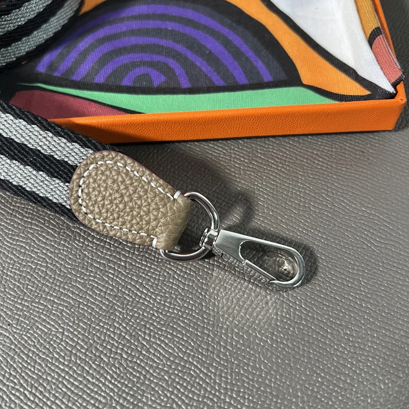 Кожаный тканый холщовый плечевой ремень шириной 2 5 см с узором Togo для сумки Evelyn