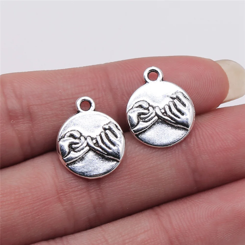 

10 шт., круглые подвески-Крючки для бижутерии, 14 х17 мм