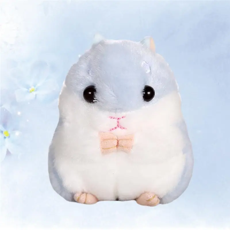 

Милый плюшевый хомяк, мультяшное животное, маленькая фотоигрушка, брелок, мягкая игрушка (Небесно-голубой)