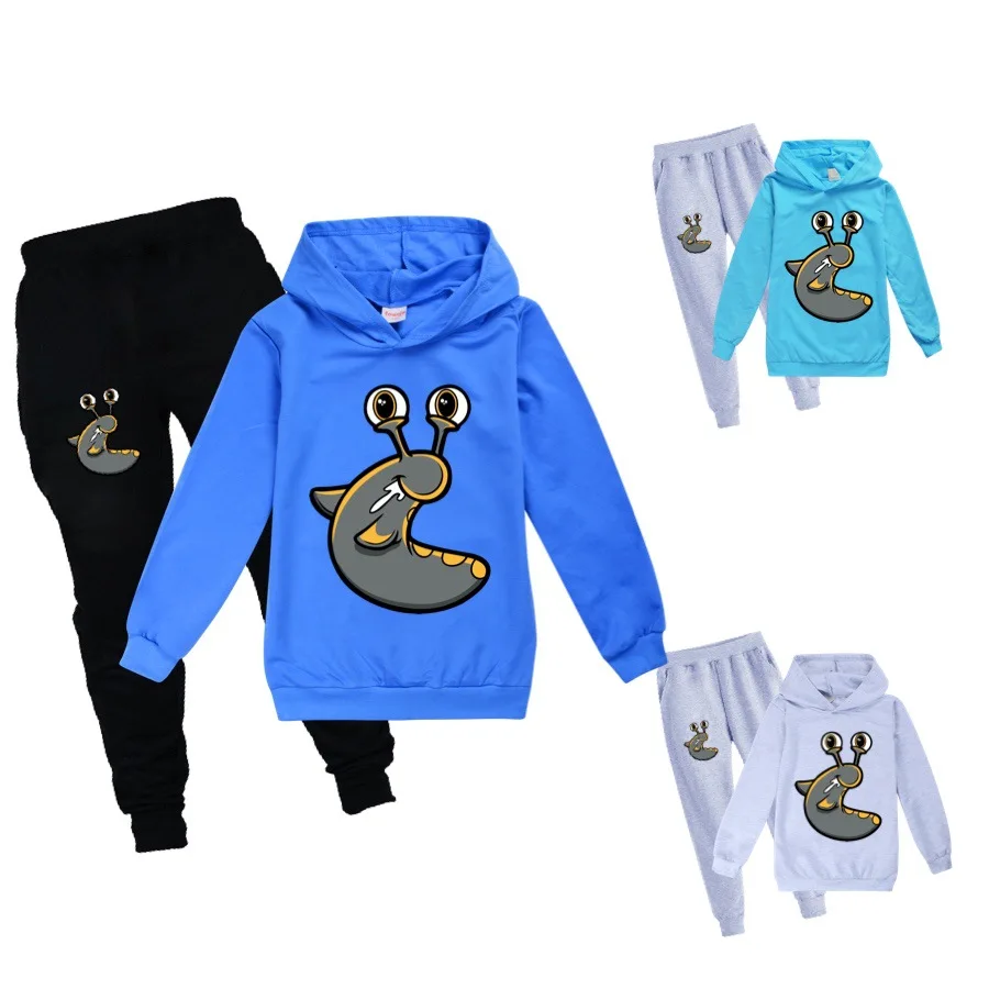 

2022 Kids Hoodies Sets for Boys Toddler Baby Clothing School Outfit Cartoon Print Hoody Anime Children Clothes Girls Sport Suit