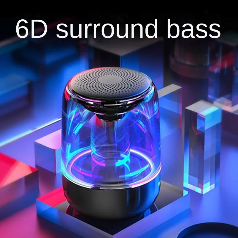 

Mobile Phone Bluetooth Speaker High-quality Colorful Lights Wireless Small Sound Box Subwoofer Portable Home Impact Mini Gift