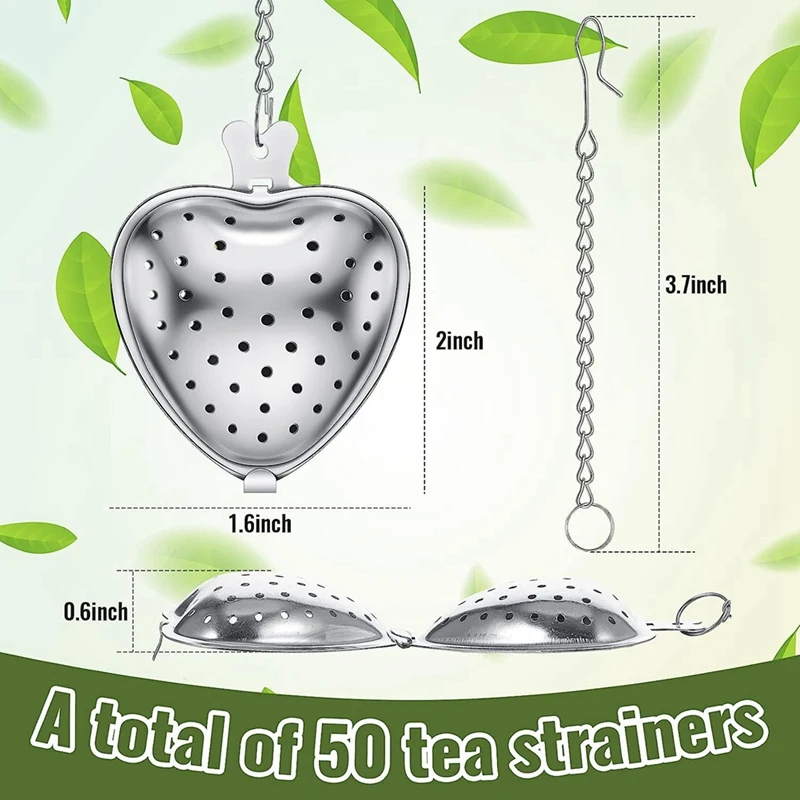 25 шт. ситечко для чая заварочный шарик из нержавеющей стали свободный удлиненный