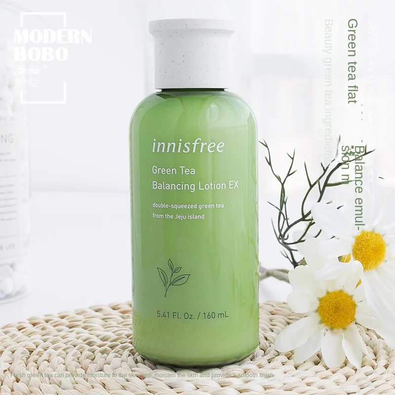 

innisfree green tea balancing lotion EX 160ml Moisturizing Anti-Aging Oil-control face emulsion