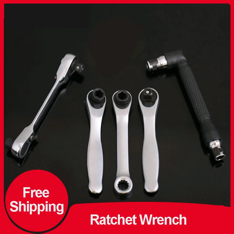 

Ratchet Wrench Heavy Duty Thorns Fast Energy Saving Wrench Double-way Automatic Multi-function Sleeve Electric Bit Set