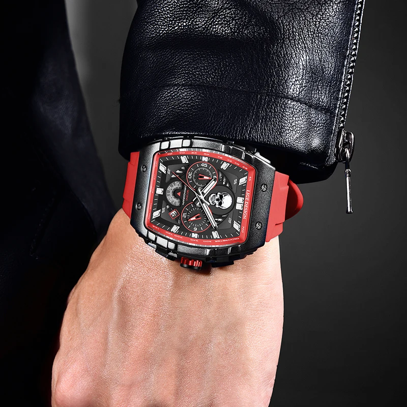 LIGE модные повседневные часы для мужчин лучший бренд класса люкс силиконовые