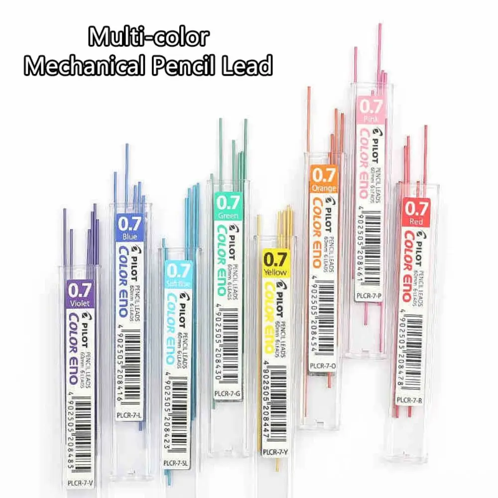 Sketch Drawing Supplies Erasable Multi-color Replace Automatic Pencil Refill Mechanical Pencil Lead 0.7mm 2B Graphite