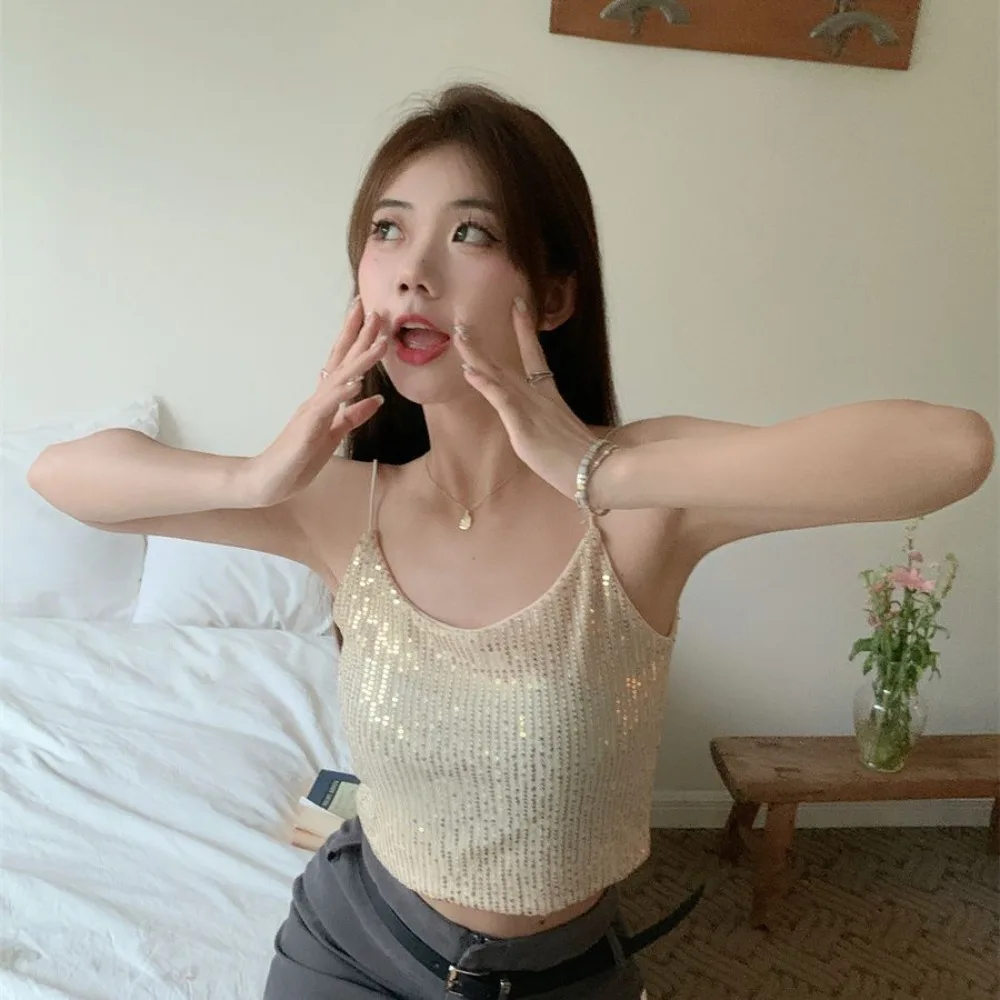 Модный летний сексуальный жилет на бретельках Спайс для девочек Милая