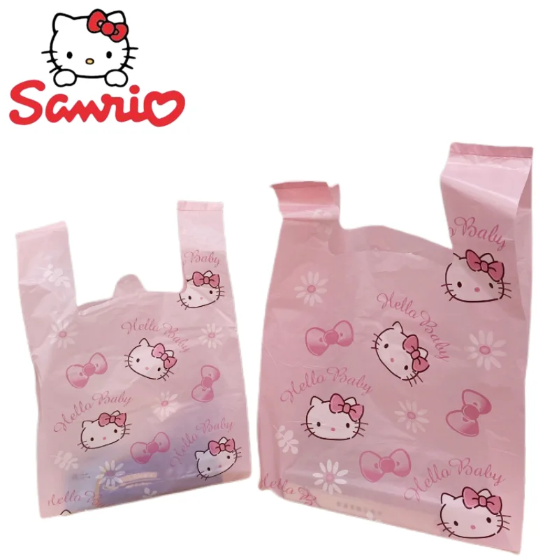 

Hello Kitty My Melody Sanrio Anime Cartoon Kawaii Cute Plastic Bag Packaging Bag Baking Bread Packaging Bag Snack Gift Vest Bag