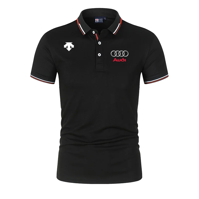 

Fashion Young T Shirt Men Polo Shirts 2023 Summer Casual Breathable Short Sleeve Top Male Slim Stand Collar Polo Shirt