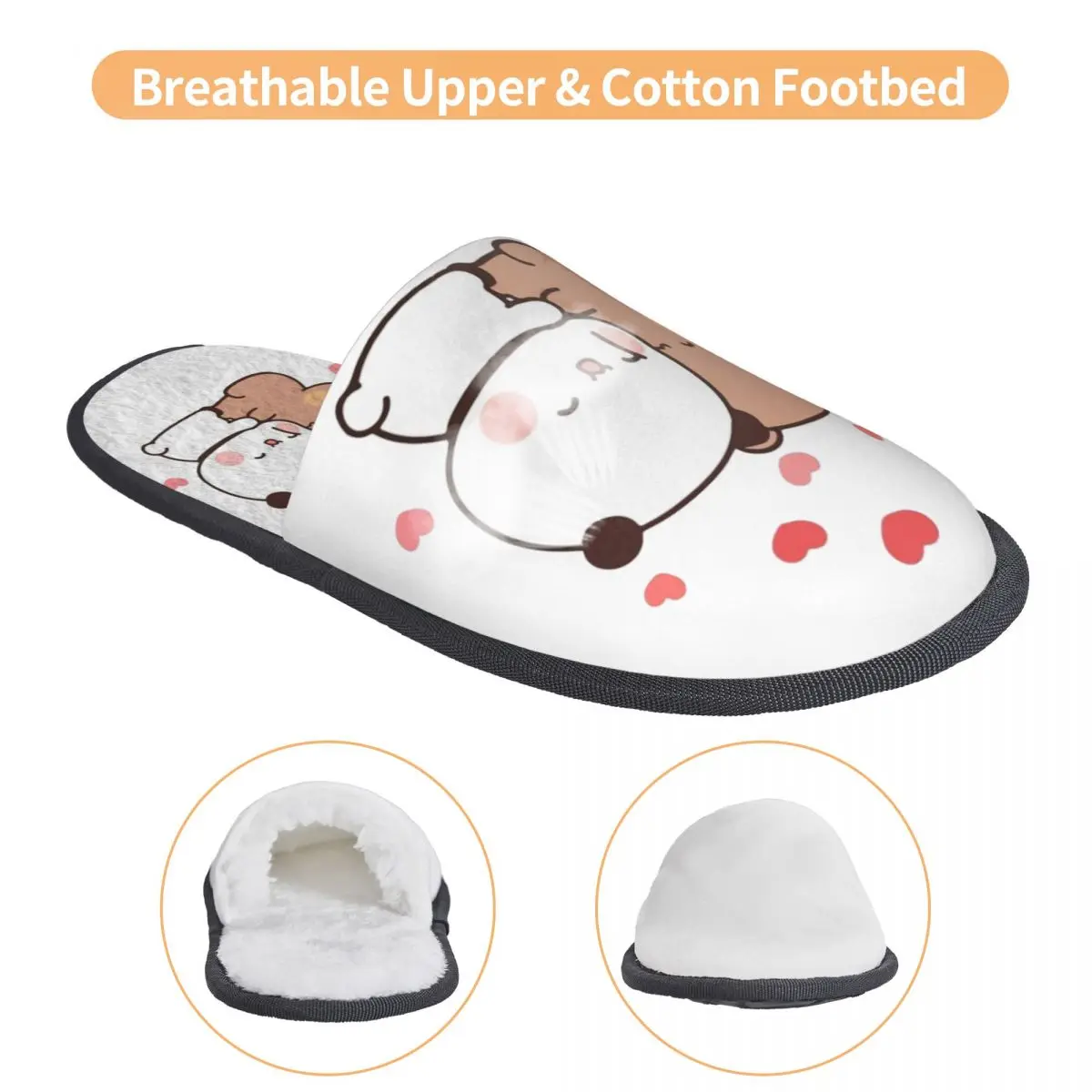 Симпатичные Тапочки персика и Гомы мочи Нескользящие мягкие тапочки из пены с