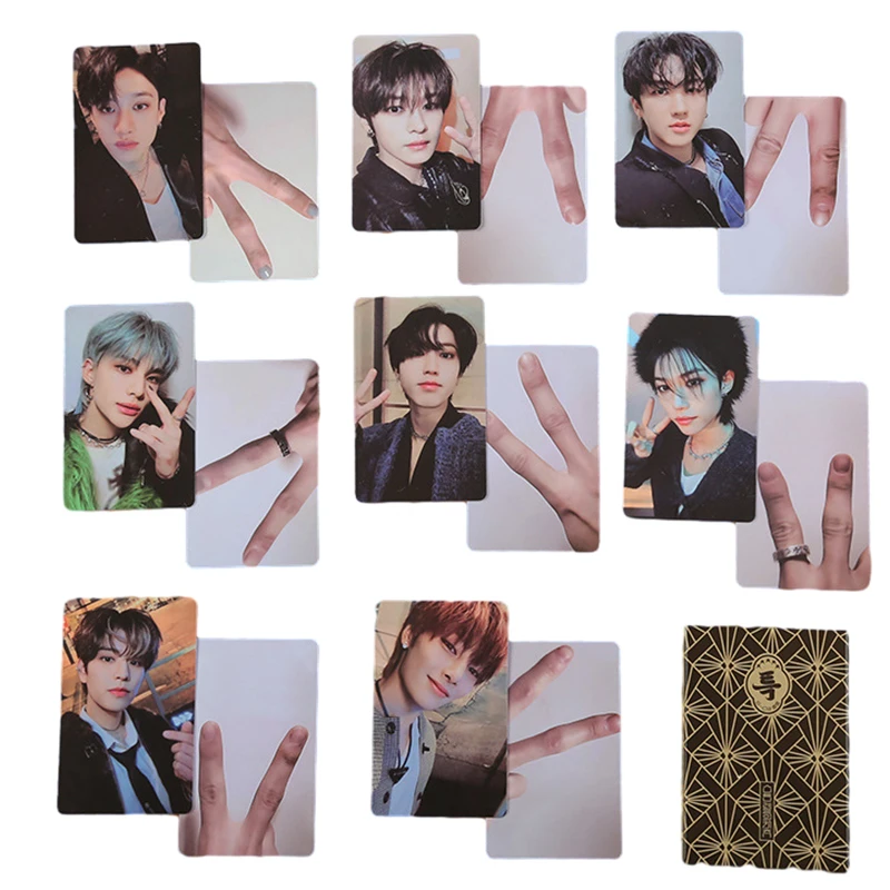 

8Pcs/Set Kpop Stray Kids Photocards Album 5 Star LOMO Card Double Sided Print Photo Card Collection Postcards For Fans Gift