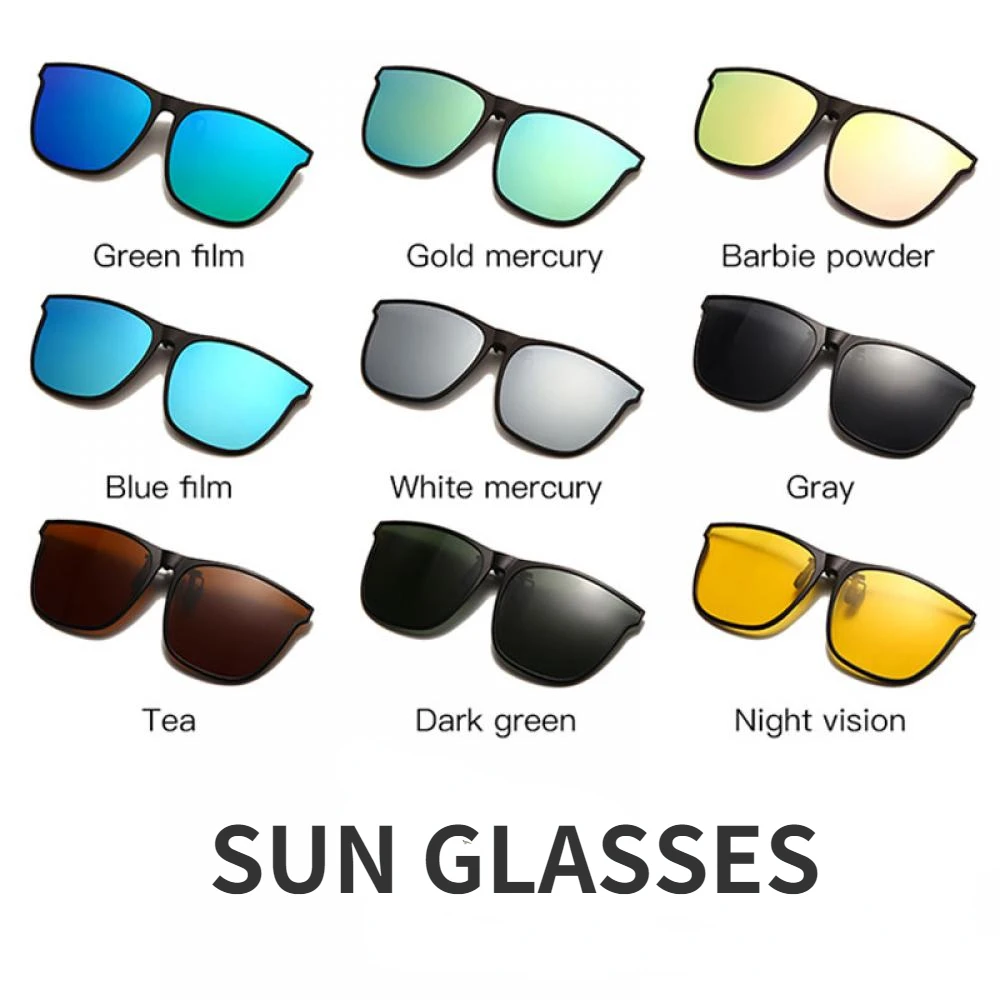Купи Polarized Sunglasses Car Driver Glasses Night Vision Glasses Anti Glare Vintage Clip on Glasses Men Color Changing Sun Glasses за 238 рублей в магазине AliExpress