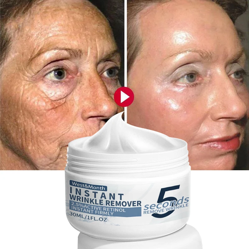 

Retinol Wrinkles Removal Face Cream 5 Seconds Lifting Firming Anti-aging Fade Eyes Puffiness Fine Lines Moisturizing Skin Care