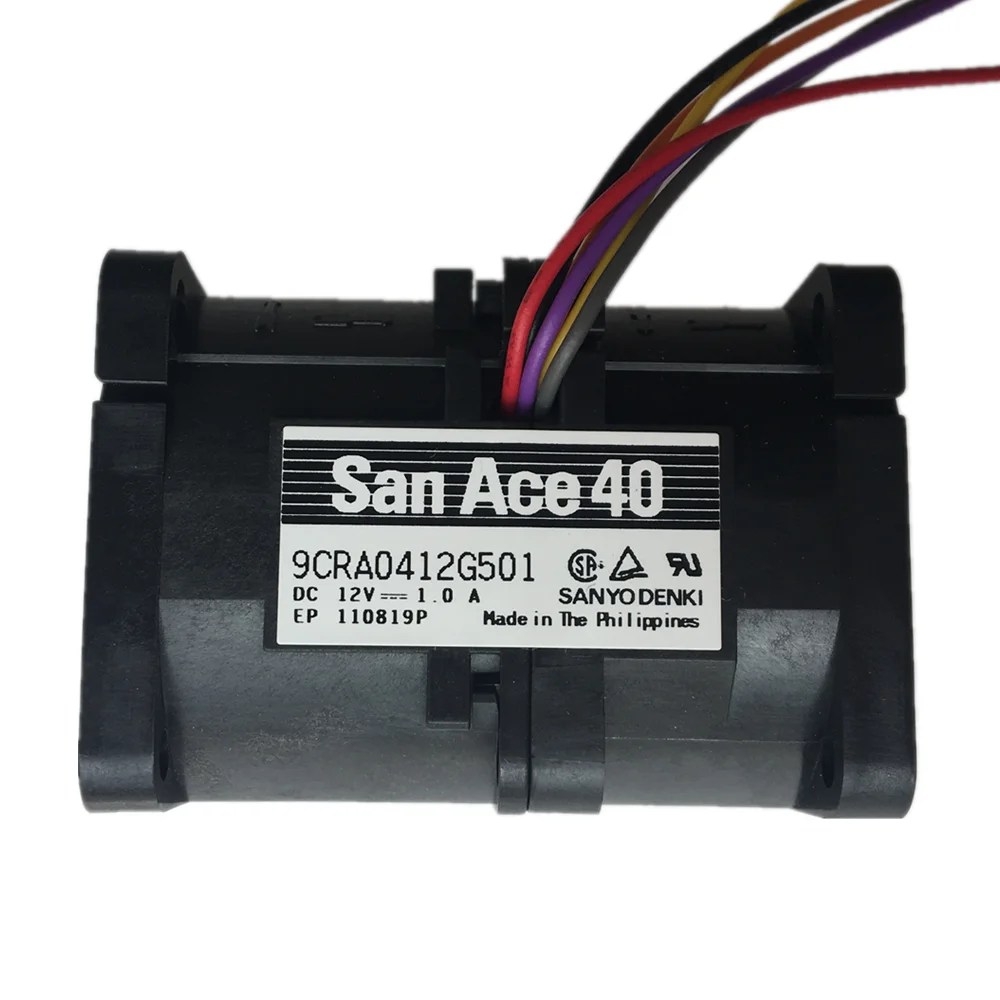 Новый оригинальный серверный вентилятор Sanyo San Ace40 12 в 1A 4 см 1U без щеток 9CRA0412G501 -