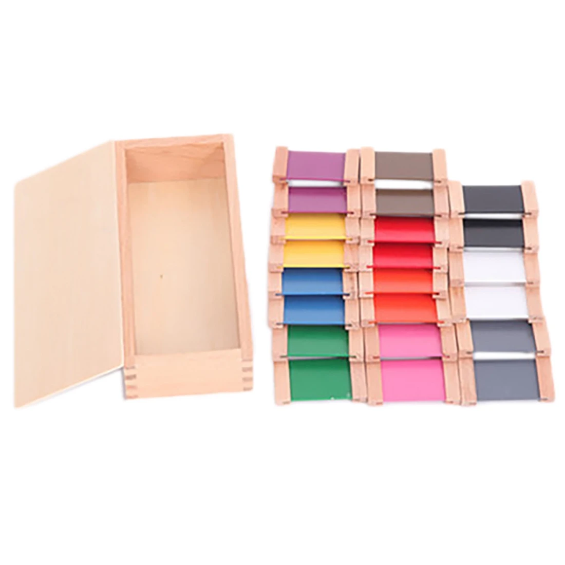 

Обучающий сенсорный материал, цветная коробка для планшета 1/2/3, деревянная детская игрушка для дошкольного обучения, подарок на день рожден...