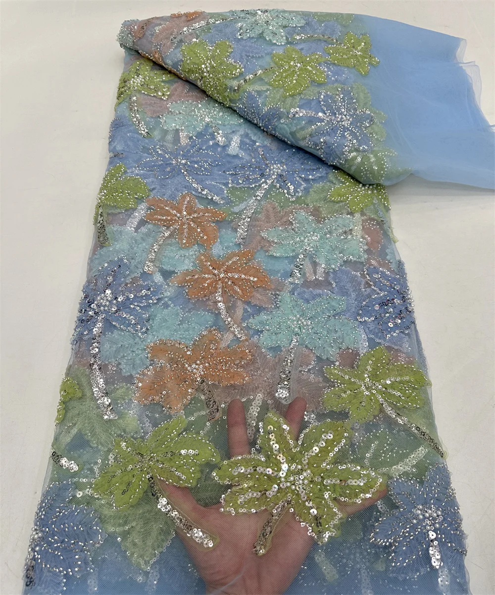 Французская цветочная кружевная ткань с последовательностью для свадьбы Дубай