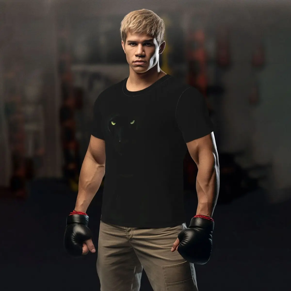 

Футболка мужская с принтом животных, Классическая, быстросохнущая, летняя