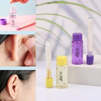 60pcs pierced ear cleaning set paper floss ear hole aftercare tools kit disposable earrings hole cleaner with detergent