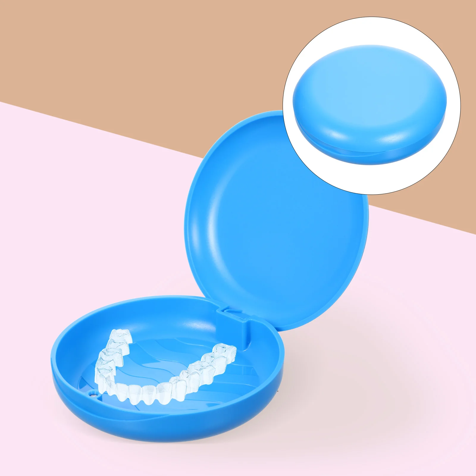 

Case Retainer Denture Box Holdercontainerstorage Mouth Guard Portable Bath Mouthguard Teeth False Cleaning Containers Dentures