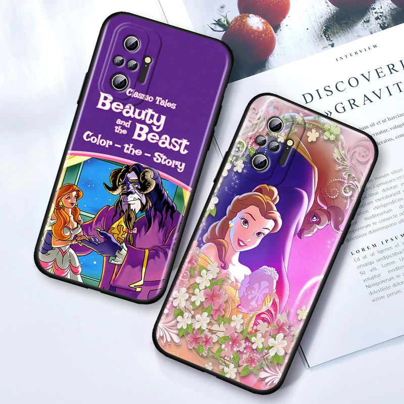 Чехол Art Beauty and the Beast для Xiaomi Redmi Note 11E 11S 11 11T 10 10S 9 9T 9S 8 8T Pro 5G 7 5 черный силиконовый