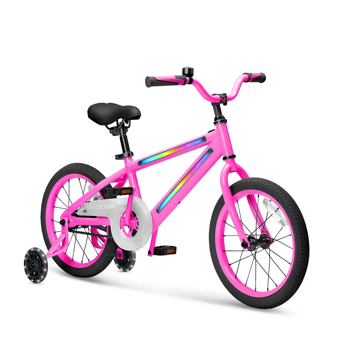 

Light Rider M 16” Wheels Kids’ Light-up Unisex Bike, Ages 3+, Includes Light-up Frame and Light-up Training Wheels, Three Di