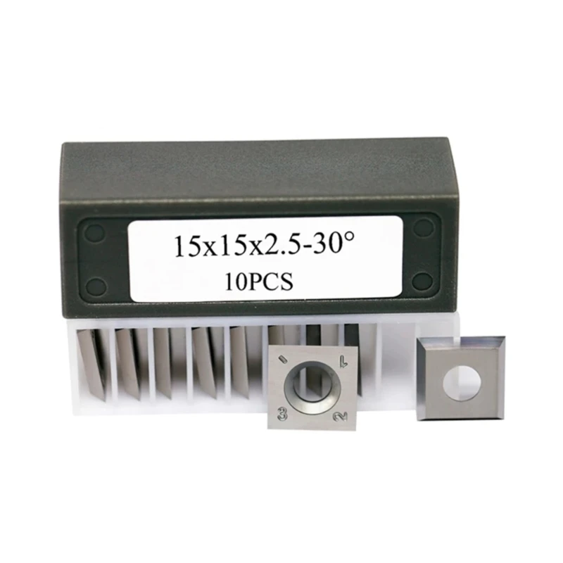 

15mm Standard Square Straight Tungsten Carbide Cutter Inserts Knives for Woodworking Spiral Helical Planer Head Dropship
