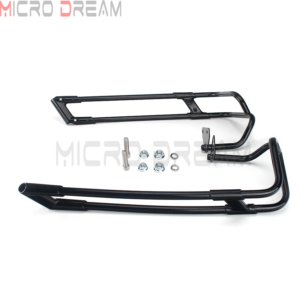 Black Motorcycle Saddlebag Guard Rail for Harley Touring Road King FLHT FLHRXS FLTRX FLTRXS FLHXS FLHX Extended Mount Bracket |