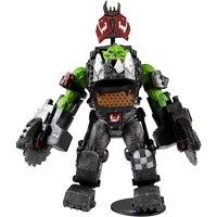 in stock mcfarlane toys warhammer 40000 ork meganob with buzzsaw base mega 7 action figure collectible figure gift