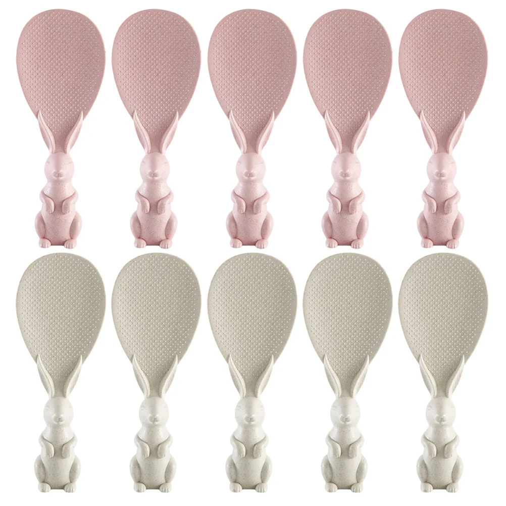 

Rice Spoon Paddle Serving Spoonsscoop Non Kitchen Soup Silicone Home Stick Standing Japanese Spatulascooper Retro Vertical Deep